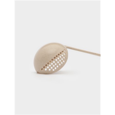 Половник-шумовка Доляна, 27 см, бежевый