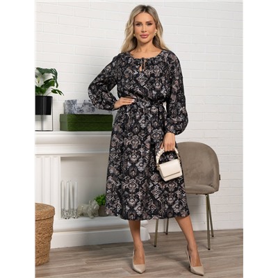 Платье Аура (черное) П15385-10М