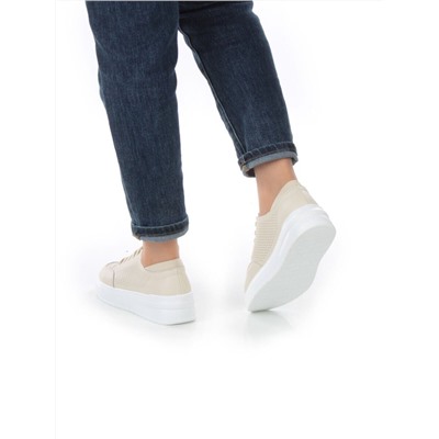 05-HY14-1D BEIGE Кроссовки женские (натуральная кожа)