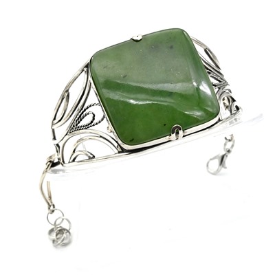 Браслет нефрит, 18см.