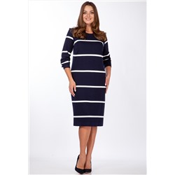 Платье Diamant 1813 синий белая полоска