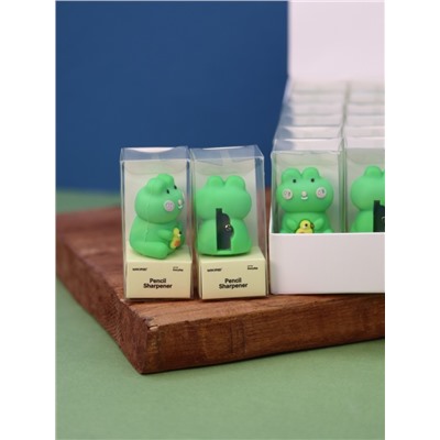 Точилка для карандашей "Green little frog", шоу-бокс 24 шт.