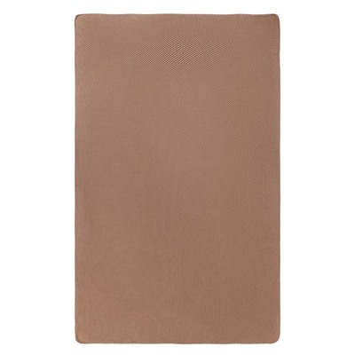 Плед из стираного хлопка цвета мокко из коллекции Essential, 130x180 см