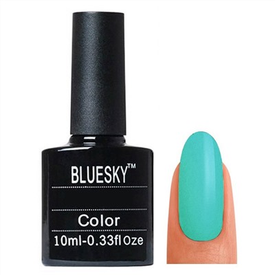 Bluesky Гель-лак для ногтей / Classic 187 SU, бирюзовый, 10 мл