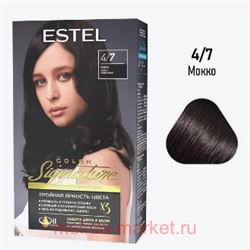 ESTEL Color Signature Стойкая Крем-гель краска для волос тон 4/7 Мокко