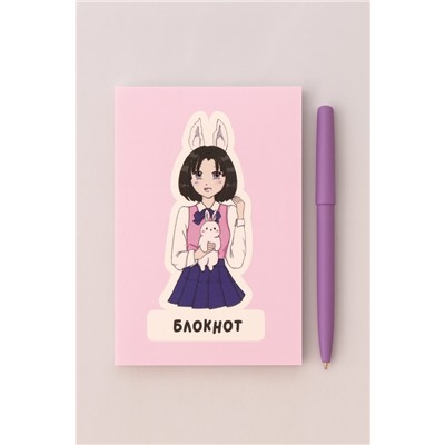 Блокнот А7 Аниме "Love bunny girl"