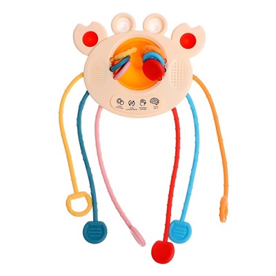 Развивающая игрушка IQ-ZABIAKA «Ловкий крабик», с тактильными резиночками