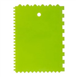 Шпатель для клея, пластмассовый, 130 х 170 мм, зубчатый Сибртех