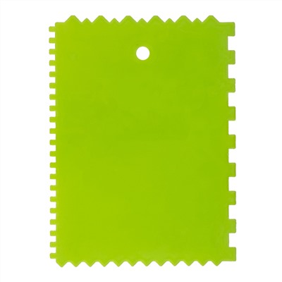 Шпатель для клея, пластмассовый, 130 х 170 мм, зубчатый Сибртех