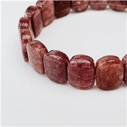 Радуга Самоцветов Браслет из Клубничного кварца