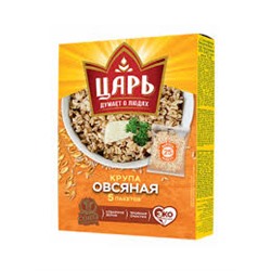 ЦАРЬ Крупа овсяная в вар.пак 400гр в КОР