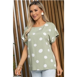 Блуза Любава (оливковая) Б13149-41М