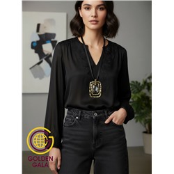 Кулон на кожаном шнурке "Женская грация" Арт КШ2130/08