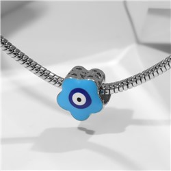 Шарм «Глаз Фатимы» цветок, цветная в серебре