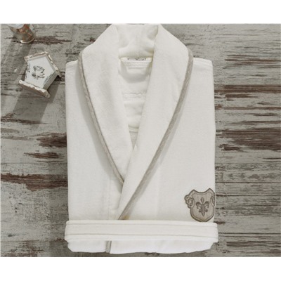 Халат Велюровый Мужской (XL) Hera Krem Bay Xlarge Bornoz- EcoCotton