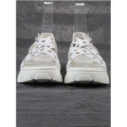 08-PEAG47-1 WHITE Босоножки женские (натуральная кожа)