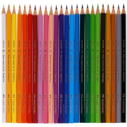 Карандаши цветные Faber-Castell "Замок", 24цв., шестигр., заточ., картон, европодвес