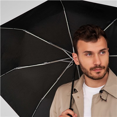G819-01 Black (Черный) Зонт мужской автомат Fulton