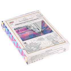 Постельное белье, комплект Евро Макси "Гексагон, розовый", 4 предмета: пододеяльник на кнопках 240х215см, простыня 220х240см, 2 наволочки 70х70см с клапаном-запахом, поплин "Комфорт" 115г/м2, хлопок 100%, упаковка "классическая" ПВХ 34,5х41см, "Домаш