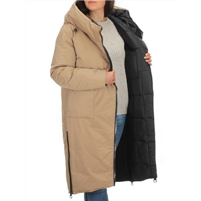 9082 BEIGE Куртка зимняя женская (200 гр. холлофайбера)