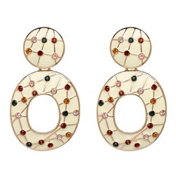 1G0370 Серьги Овал, 75х45х10мм