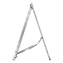 Лестница, 3 х 10 ступеней, алюминиевая, трехсекционная, Сибртех