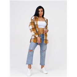 930 Рубашка клетка коричневый Свт