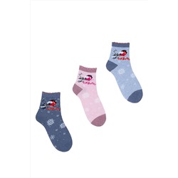 Носки Снегири женские