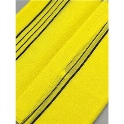 Bath Towel Мочалка-полотенце для душа с пилинг-эффектом / Basic Long Exfoliating Towel, желтый