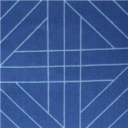 Постельное бельё 1,5сп Квант тёмно-синий, 150х210см, 150х210см, 70х70 см, бязь, 120 г/м, хлопок 100%