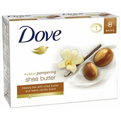 Dove крем-мыло Карите и Ваниль 135 гр без перевода