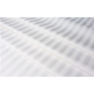 Наволочки (2 шт) из страйп-сатина белый полоса 3х3