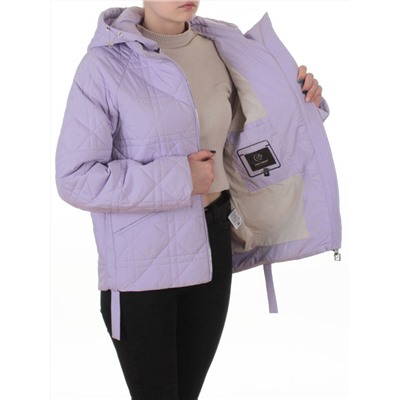 8061 LILAC Куртка стеганная демисезонная женская (100 гр. холлофайбер)
