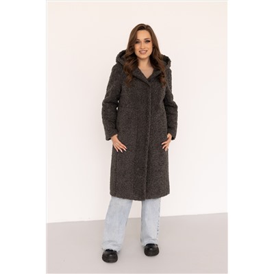 Шубка утеплённая 24410 (серо-зелёный)