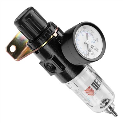 Фильтр-регулятор FR1500, 10 бар, 1500 л/мин, 1/4" Denzel