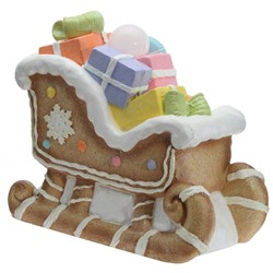 GAEM Фигрка декоративная "Сани" с подсветкой (АААх3, н/п), L38 W22 H35 см