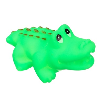 Резиновые игрушки для ванны Крошка Я «Зверята с кругом», с пищалкой, в наборе 5 шт., МИКС