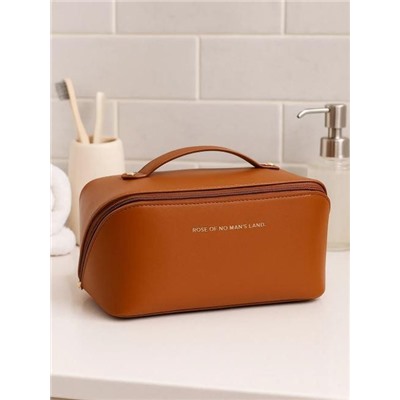 Сумка - органайзер из экокожи "Rose of no man's land" brown, 22*11*11 см