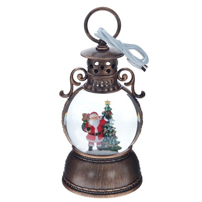 GAEM Изделие декоративное "Фонарь" (подсвет, муз, вьюга, 3хААА н/п +USB), D 10 см, L11 W11 H24 см