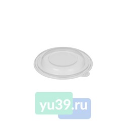 Крышка круглая, к суповому контейнеру 500мл, d=145мм, Н=30мм, цвет прозрачный 1/90 (540)