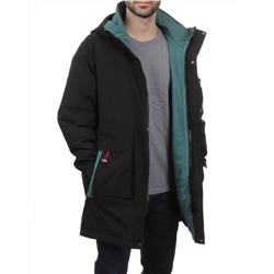 22066 BLACK GREEN Куртка мужская зимняя облегченная (150 гр. холлофайбер)