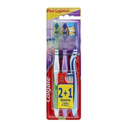 Colgate Зубная щетка ЗигЗаг 2+1шт