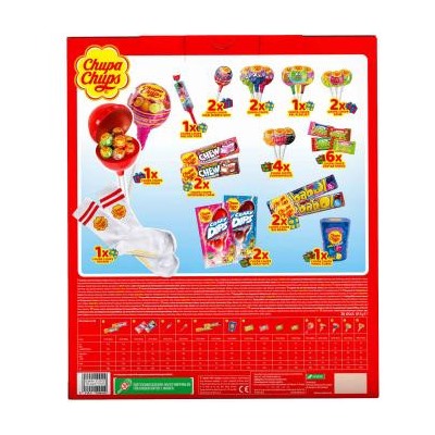 Chupa Chups 2025 Adventskalender Адвент-календарь, 26 сладких сюрприза, 314 грамм