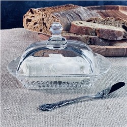 200-108 Масленка с ножом в под.уп.(х24)Стекло