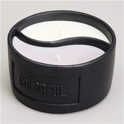 СВЕЧА В СТАКАНЕ "YIN YANG" DARK AMBER 11,3*6,4 СМ МАЛ.= 9ШТ.