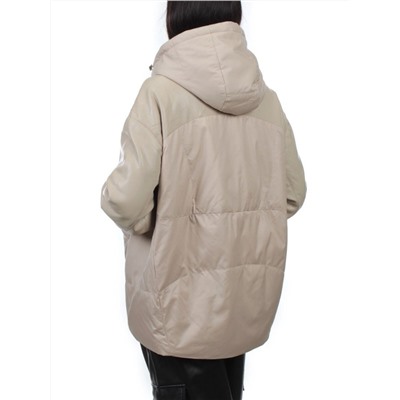 H24-210 BEIGE Куртка демисезонная женская (100 гр. холлофайбер)
