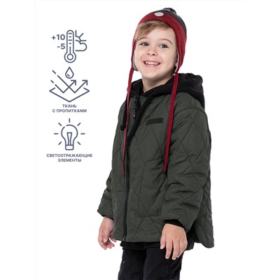 Куртка утепленная для мальчика NIKASTYLE 4м6124 хаки Nikastyle