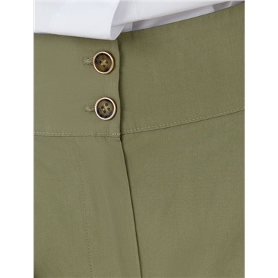 Кюлоты А-силуэта из легкого хлопкового поплина