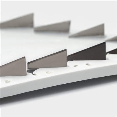 Овощерезка - шинковка Доляна «Смарти», 3 сменных насадки, пушер, белая