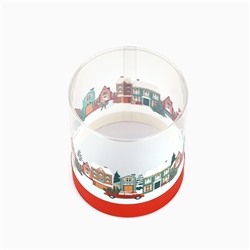 Коробка новогодняя подарочная «Зимний город», 10×11 см